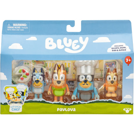 Bluey Figure 4-Pack Dessert Time Pavlova