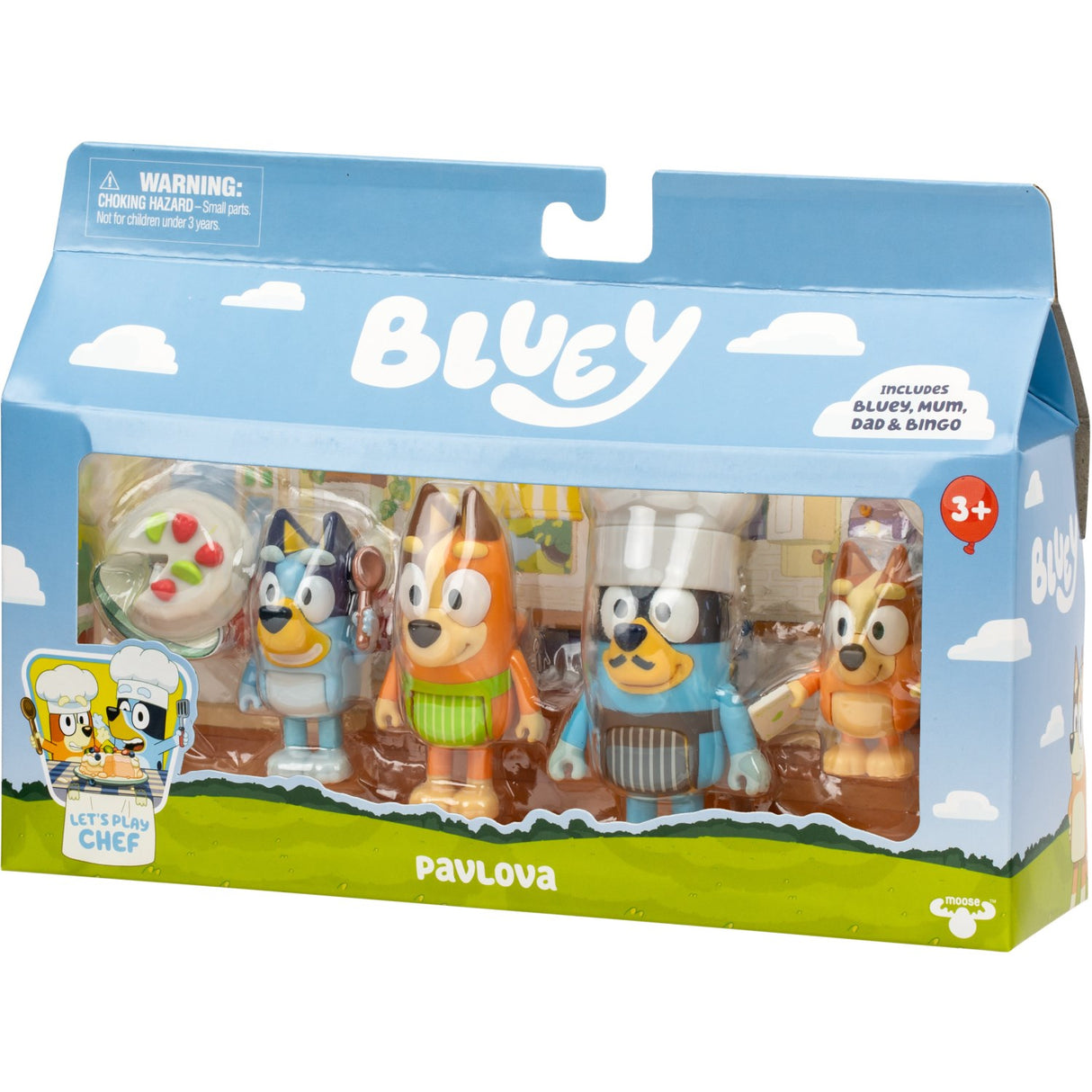 Bluey Figure 4-Pack Dessert Time Pavlova