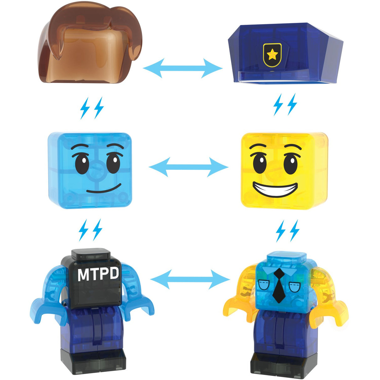 Magna-Tiles® Police Station 35 Pcs