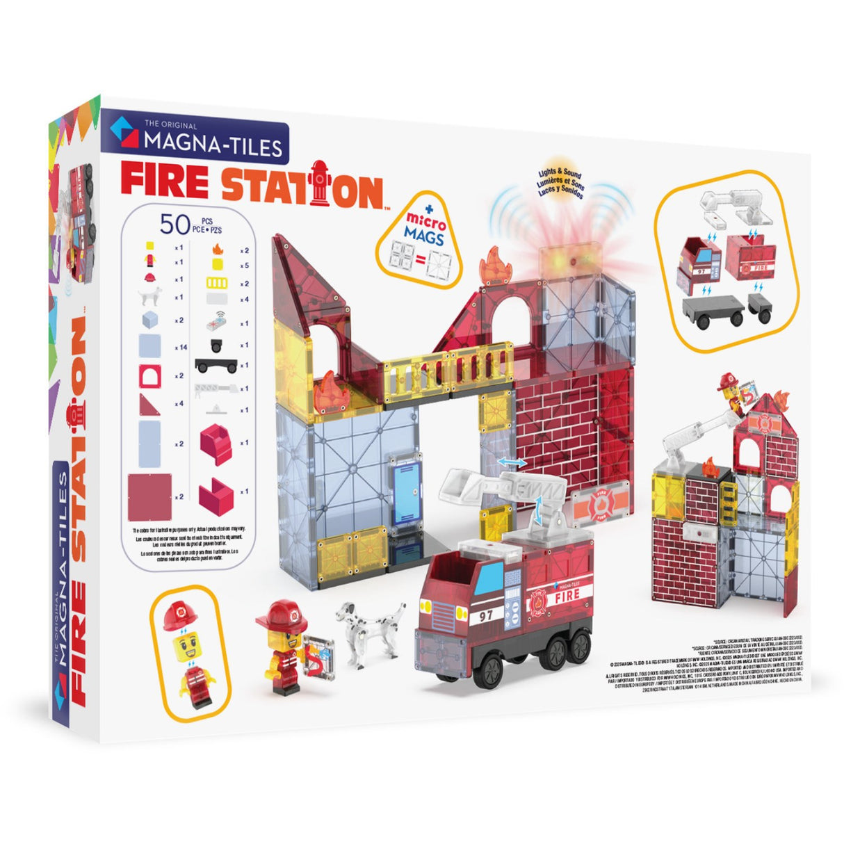 Magna-Tiles® Fire Station 50 Pcs