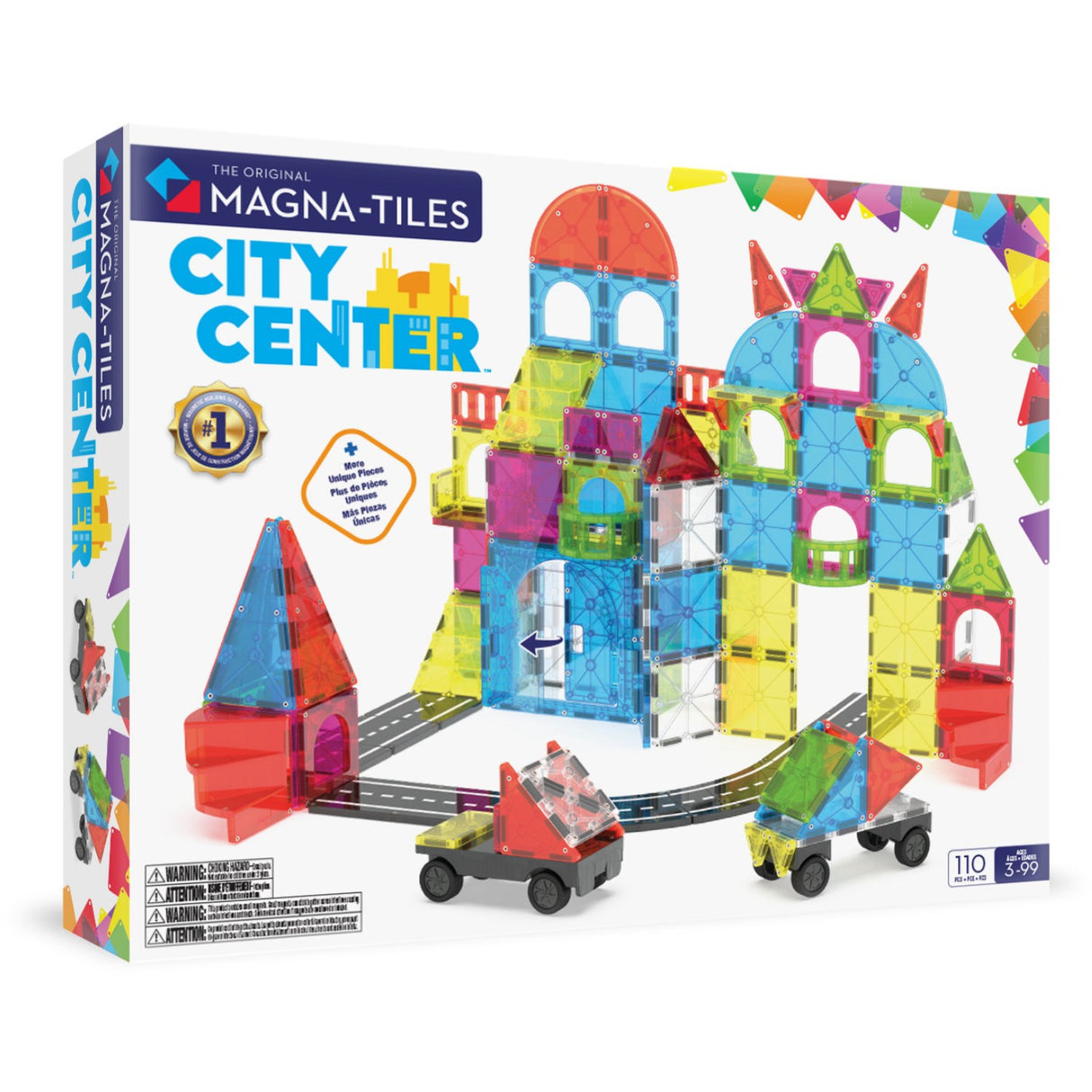 Magna-Tiles® City Center 110 Pcs