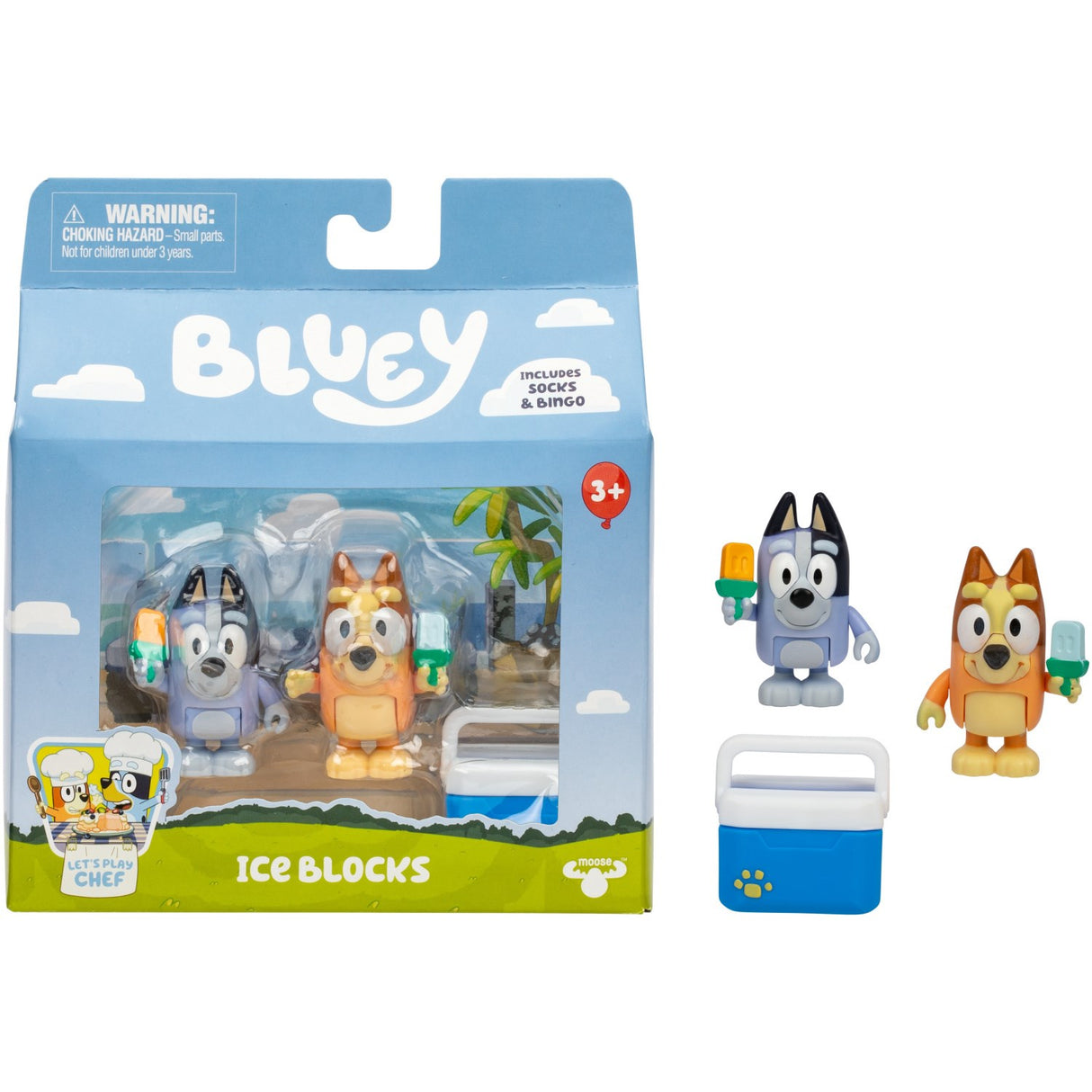 Bluey 2-pak Chef & Socks Iceblocks