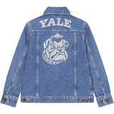 Les Deux Kids Medium Indigo Wash Rally Yale Bulldog Denim Jacket KIDS