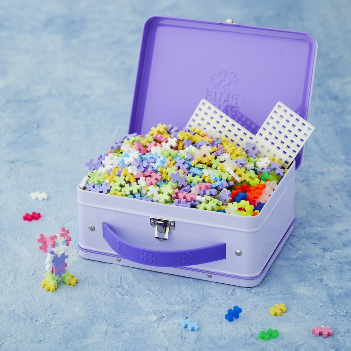 Plus-Plus Suitcase Pastel Metal