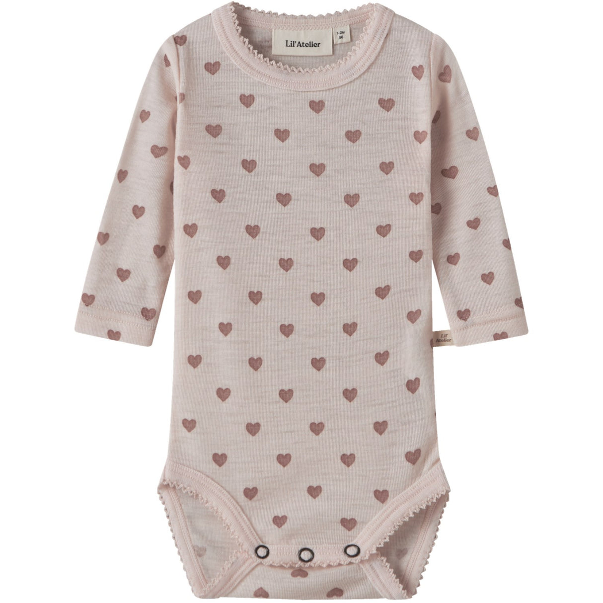 Lil'Atelier Morganite Heart Nbfnoel Nia Wool Ls Slim Body Lil Noos
