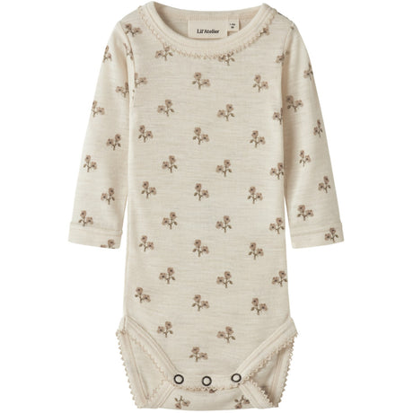 Lil'Atelier Turtledove Flower Nbfnalu Ls Wo/Mo Slim Body Lil Noos