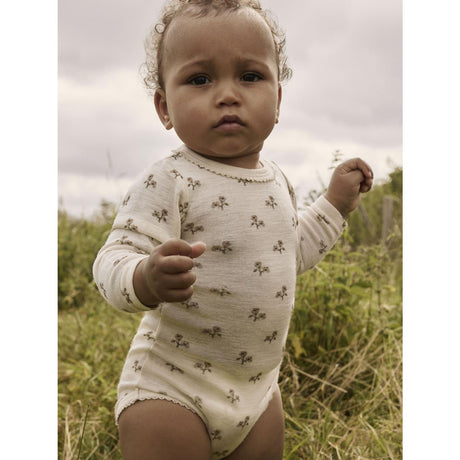 Lil'Atelier Turtledove Flower Nbfnalu Ls Wo/Mo Slim Body Lil Noos