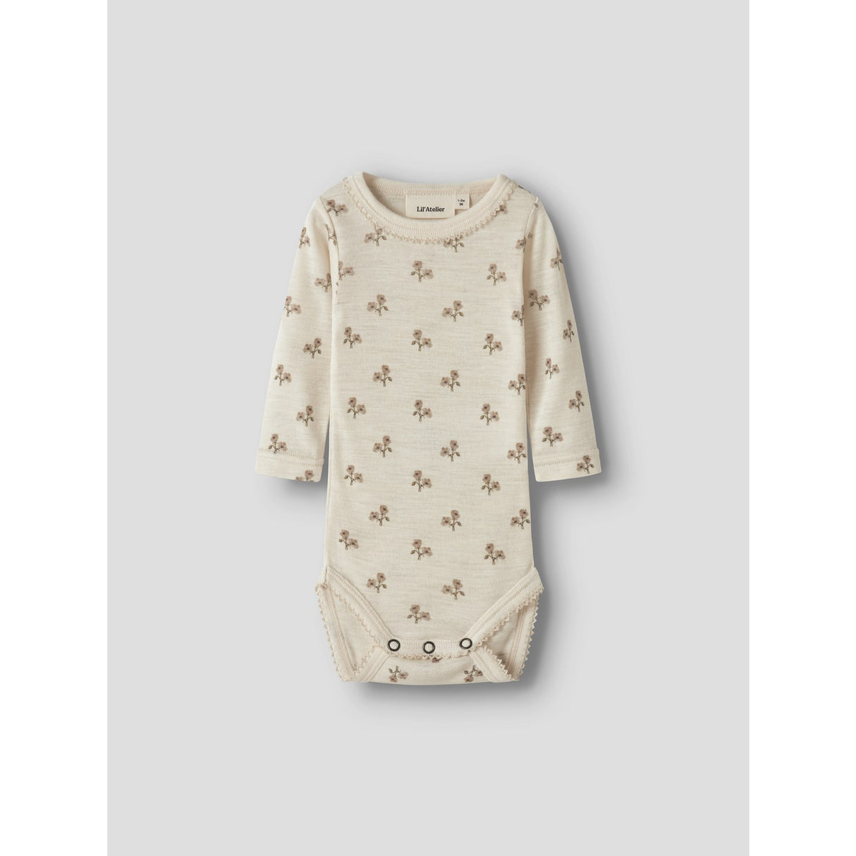 Lil'Atelier Turtledove Flower Nbfnalu Ls Wo/Mo Slim Body Lil Noos