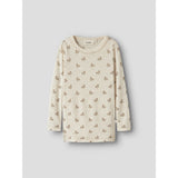Lil'Atelier Turtledove Flower Nmfnalu Wo/Mo Ls Slim Top Lil