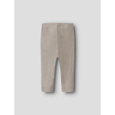 Lil'Atelier Feather Gray Nbnnalu Rib Wo/Mo Slim Leggings Lil