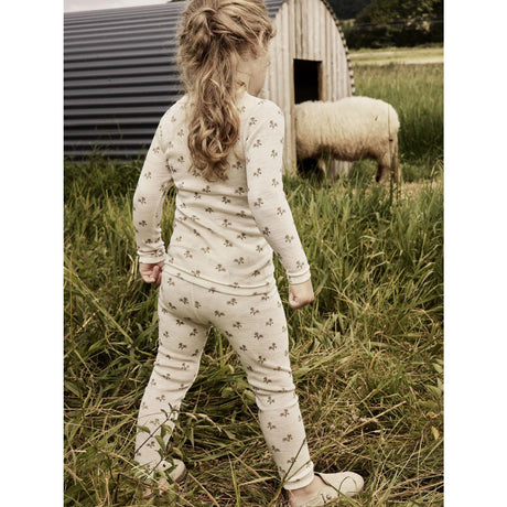 Lil'Atelier Turtledove Flower Nmfnalu Wo/Mo Ls Slim Top Lil