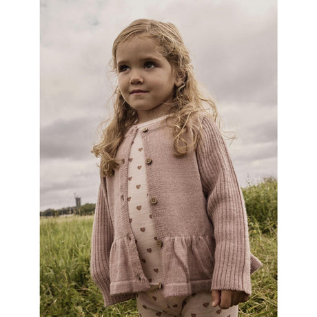 Lil'Atelier Morganite Heart Nmfnoel Nia Wool Ls Slim Top Lil
