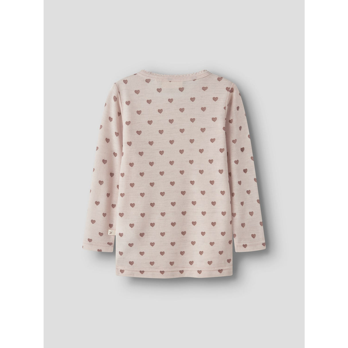 Lil'Atelier Morganite Heart Nmfnoel Nia Wool Ls Slim Top Lil