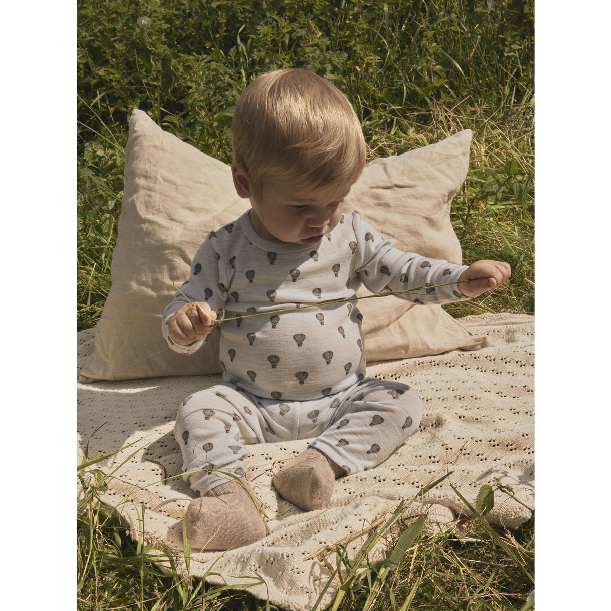 Lil'Atelier Oyster Mushroom Airbaloon Nbmnoel Nor Wool Ls Slim Body Lil