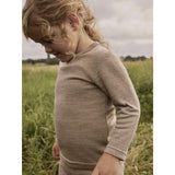 Lil'Atelier Sepia Tint Melange Nmnnilo Wo/Mo Ls Slim Top Lil