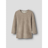 Lil'Atelier Sepia Tint Melange Nmnnilo Wo/Mo Ls Slim Top Lil
