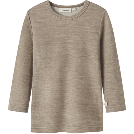 Lil'Atelier Sepia Tint Melange Nmnnilo Wo/Mo Ls Slim Top Lil