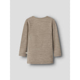 Lil'Atelier Sepia Tint Melange Nmnnilo Wo/Mo Ls Slim Top Lil