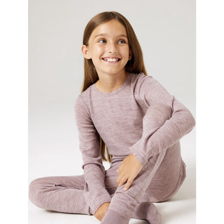Name It Toadstool Nkfwang Wool Needle Leggings Solid