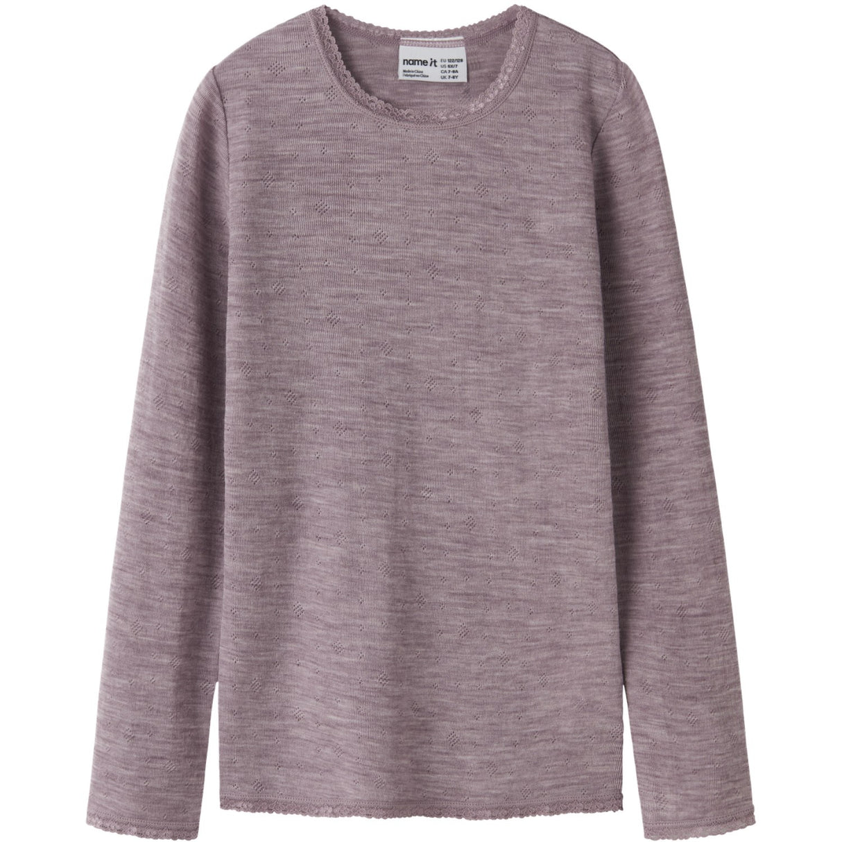 Name It Toadstool Nkfwang Wool Needle Ls Top Solid