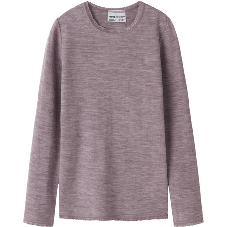 Name It Toadstool Nkfwang Wool Needle Ls Top Solid