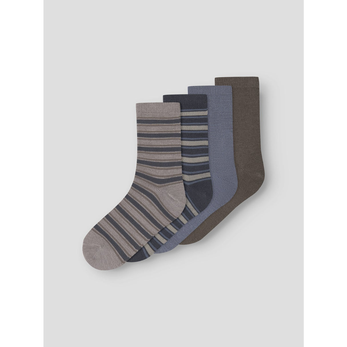 Name It Folkstone Gray Nkmwak Wo/Bl 4P Socks