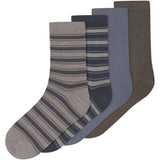 Name It Folkstone Gray Nkmwak Wo/Bl 4P Socks