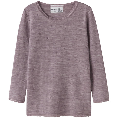 Name It Toadstool Nmfwang Wool Needle Ls Top Solid Noos