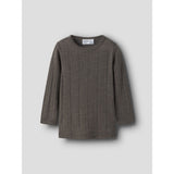 Name It Morel Nmmwang Wool Needle Ls Top Solid Noos