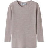 Name It Violet Ice Nmnwax Wool Rib Ls Top Noos