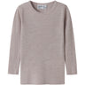 Name It Violet Ice Nmnwax Wool Rib Ls Top Noos