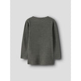 Name It Mulled Basil Nmnwax Wool Rib Ls Top Noos