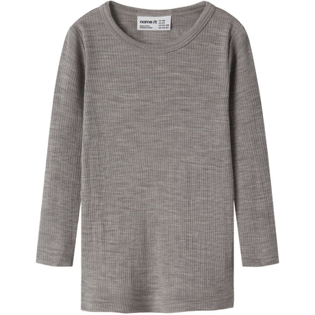 Name It Satellite Nmnwax Wool Rib Ls Top Noos