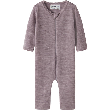 Name It Toadstool Nbfwang Wool Needle Nightsuit Solid