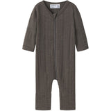 Name It Morel Nbmwang Wool Needle Nightsuit Solid