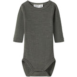 Name It Mulled Basil Nbnwax Wool Rib Ls Body Noos