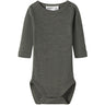Name It Mulled Basil Nbnwax Wool Rib Ls Body Noos