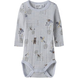 Name It Arctic Ice Forest Animals Nbmwang Wool Needle Ls Body Noos