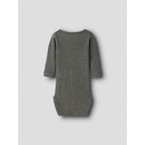 Name It Mulled Basil Nbnwax Wool Rib Ls Body Noos