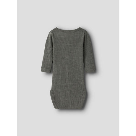 Name It Mulled Basil Nbnwax Wool Rib Ls Body Noos