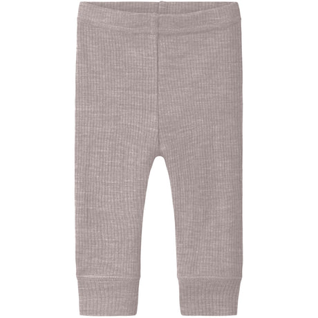 Name It Violet Ice Nbnwax Wool Rib Leggings Noos