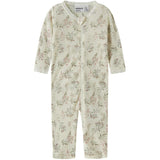 Name It Snow White Flowers + Leafs Nbfwang Wool Needle Nightsuit Noos