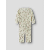 Name It Snow White Flowers + Leafs Nbfwang Wool Needle Nightsuit Noos