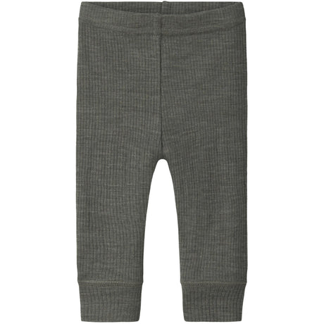 Name It Mulled Basil Nbnwax Wool Rib Leggings Noos