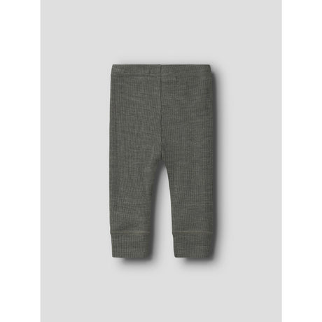 Name It Mulled Basil Nbnwax Wool Rib Leggings Noos