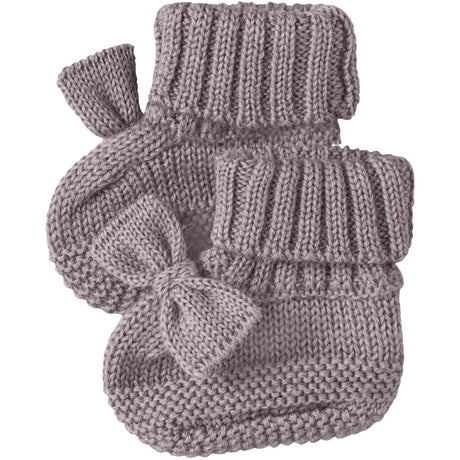 Name It Toadstool Bow Nbfwrilla Wool Knit Slippers