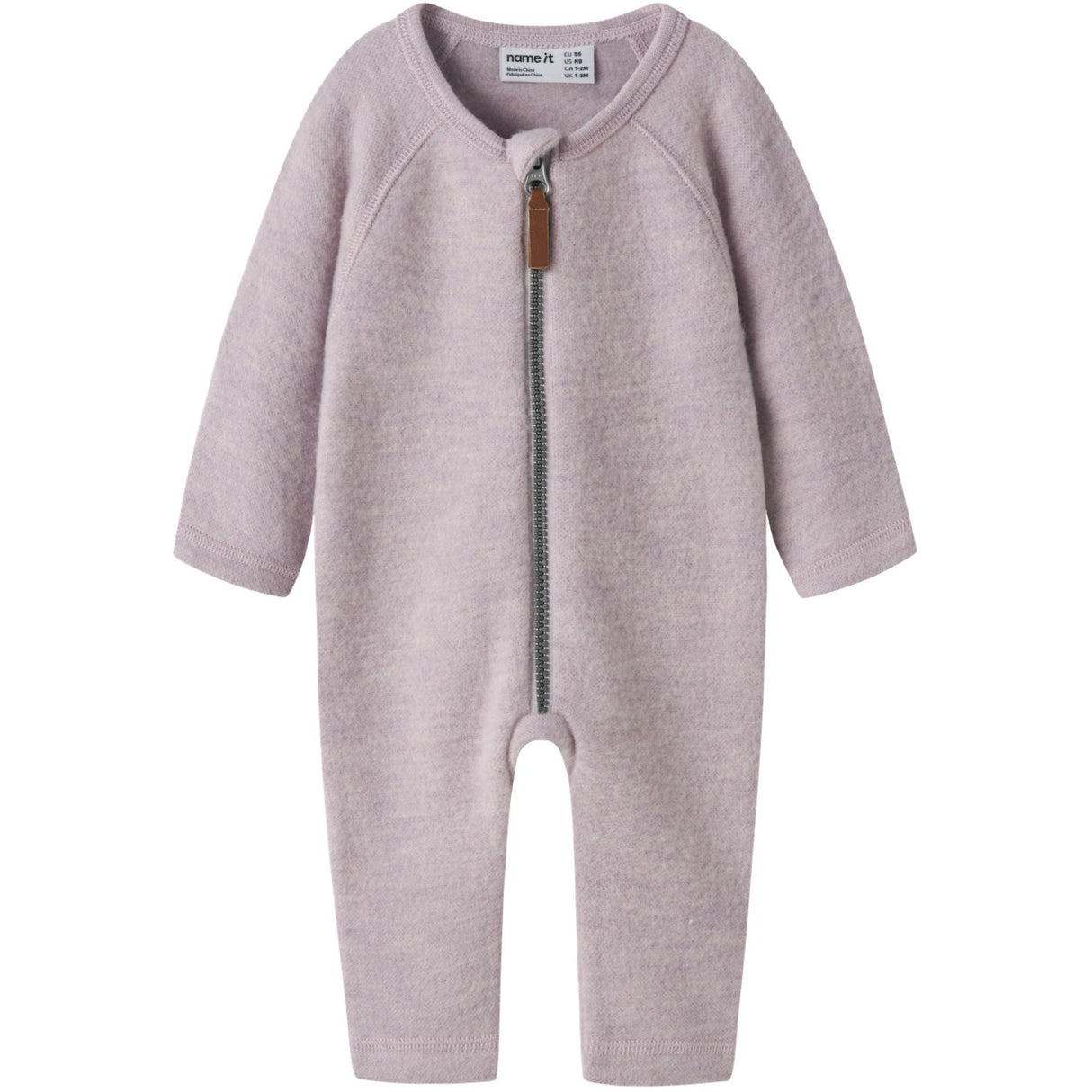 Name It Violet Ice Nbfwmino Wool Bru Ls Suit