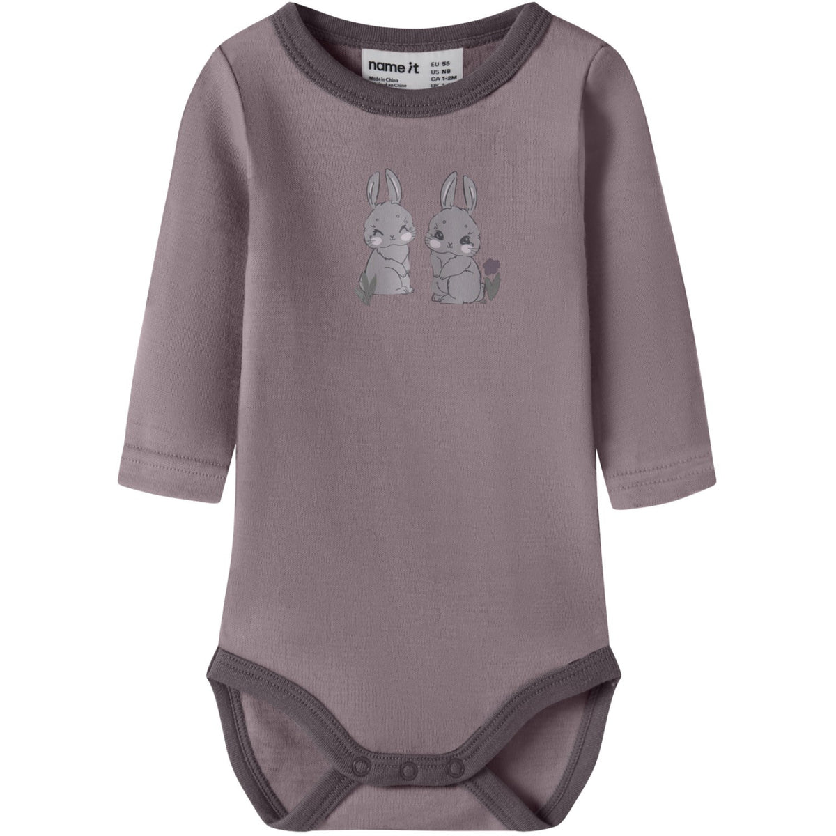 Name It Toadstool Bunnies Nbfwillow Wool Ls Body