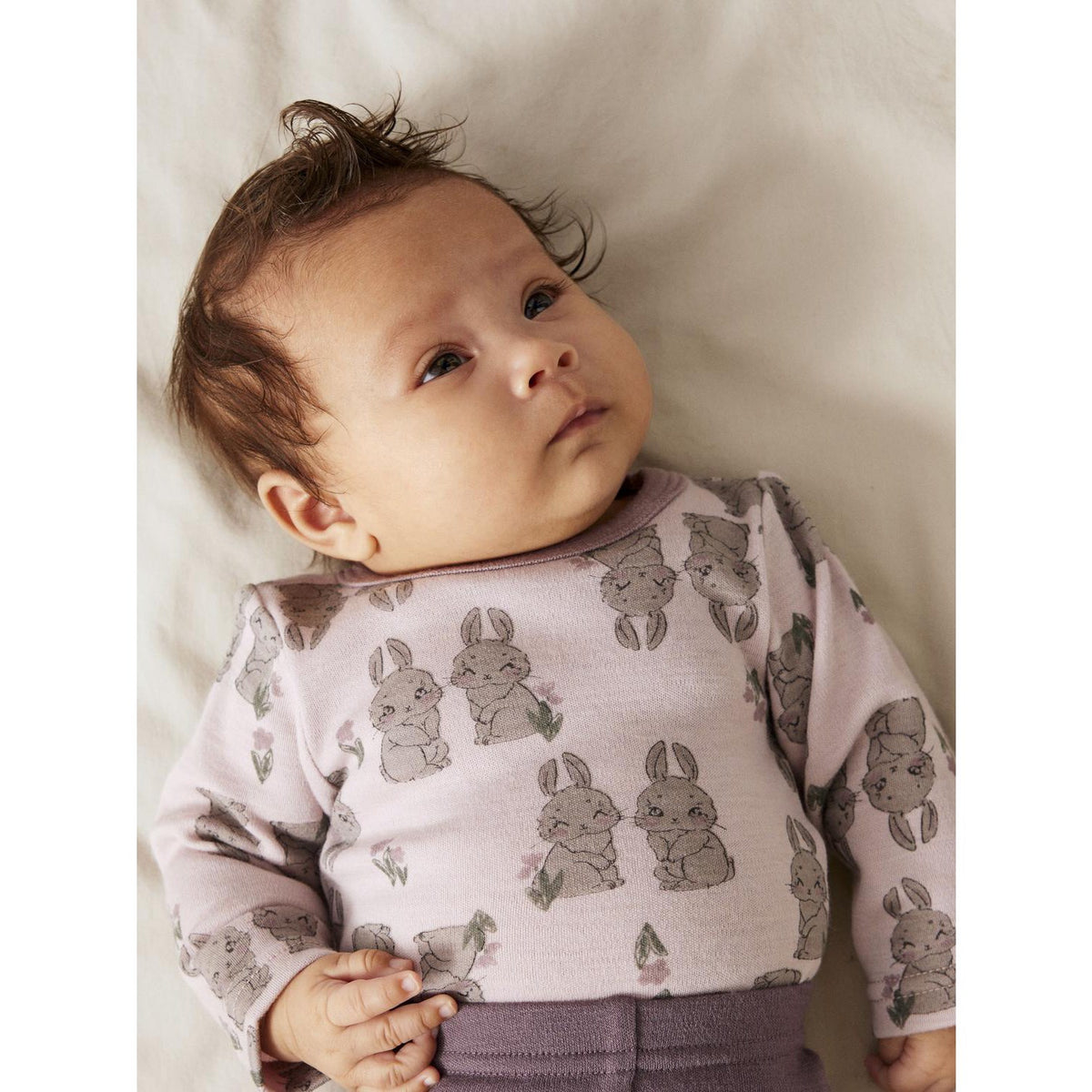 Name It Violet Ice Bunnies Nbfwillow Wool Ls Body