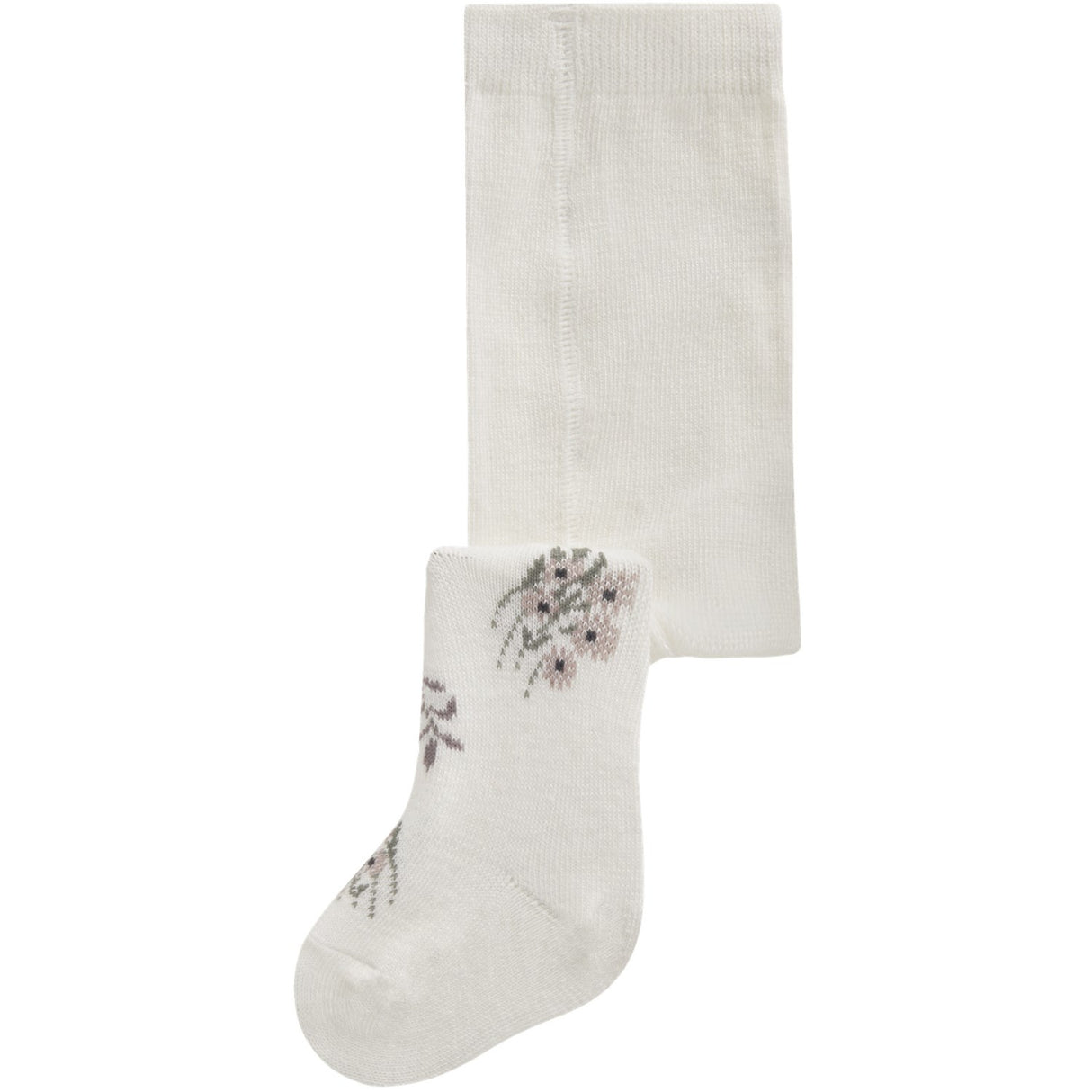 Name It Snow White Long Flowers Nbfwak Wo/Bl Tights Aoj